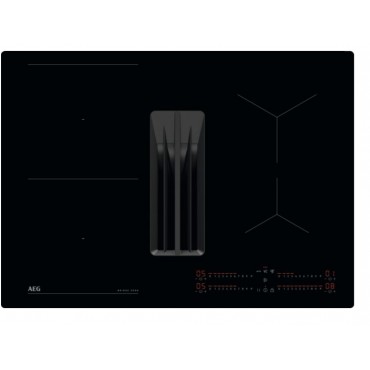 AEG - TCH74B01CB - Table Induction Aspirante 70 cm - S&eacute;rie 6000 - Noir