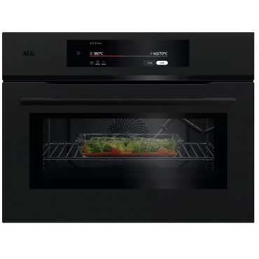 AEG - NKK9N821T - Four Encastrable - Micro-ondes Combin&eacute; - S&eacute;rie 9000 - Noir Mat