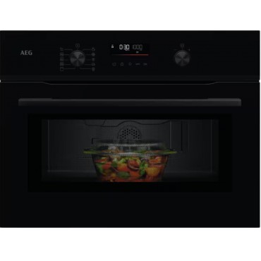AEG - NKM5N401B - Four Encastrable - Micro-ondes Combin&eacute; - S&eacute;rie 5000 - Noir