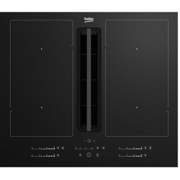 BEKO  HIXI64701UP - Table de cuisson - Induction aspirante - 60 Cm