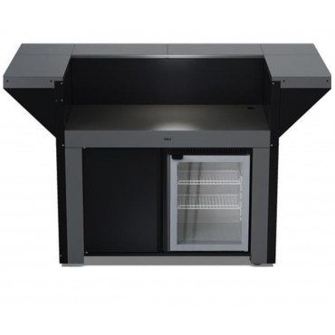 ENO - PMAP1208M -  Meuble &icirc;lot avec comptoir Bar - Acier galvanis&eacute; thermolaqu&eacute; - Gris cargo 