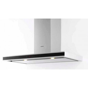 HOTTE MURALE SILVERLINE KIRRA 90 CM  INOX + VERRE TREMPÉ NOIR H21990015