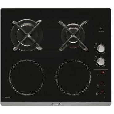 BRANDT - BPI6414BM - Table de cuisson - mixte induction