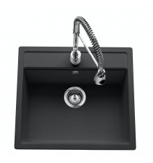 LUISINA EV1000139 - Evier 1 cuve 57x51cm Luisigranit Néro