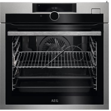 AEG - Four Pyrolyse BSE978330M + Micro-ondes Gril MSB2547D-M - Inox