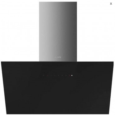 SMEG - KICV90BL2 - Hotte décorative murale 90 CM - Noir - Mode recyclage