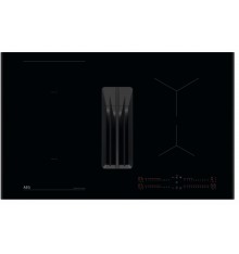 AEG - TH84CB03AB - Table Induction Aspirante -  80 cm - Noir