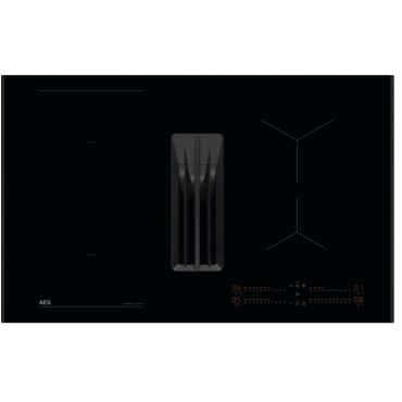 AEG - TH84CB03AB - Table Induction Aspirante -  80 cm - Noir