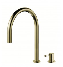 BLACK FREE WEEK - lMITIGEUR AVEC DOUCHETTE NIVITO INOX BROSSE/LAITON DORE RH-140-VI