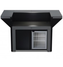 ENO - PMAP1208M -  Meuble îlot avec comptoir Bar - Acier galvanisé thermolaqué - Gris cargo 