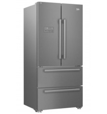 BEKO - GNE6049XPN - Réfrigérateur 539 L - 2 Portes + 2 Tiroirs - Inox et Côtes Gris
