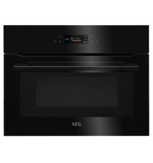 AEG - BBB8000QB1 - Four Email Lisse Compact avec Fonction Micro-ondes  - 43 L - Noir